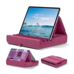 KDD Tablet Pillow Holder Purple Multi-Angle Soft Stand for iPad Kindle KDD-722